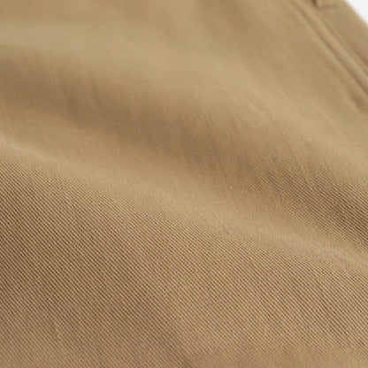 WASHED HEAVY CHINO WIDE PANTS #LIGHT BROWN [A23AP03ZC]