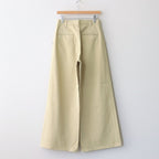 WASHED HEAVY CHINO WIDE PANTS #KHAKI YELLOW [A23AP03ZC]