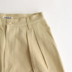 WASHED HEAVY CHINO WIDE PANTS #KHAKI YELLOW [A23AP03ZC]