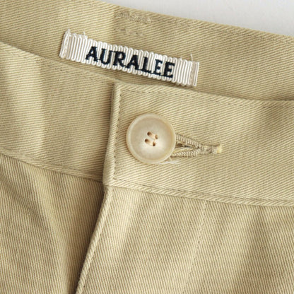 WASHED HEAVY CHINO WIDE PANTS #KHAKI YELLOW [A23AP03ZC]