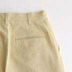 WASHED HEAVY CHINO WIDE PANTS #KHAKI YELLOW [A23AP03ZC]