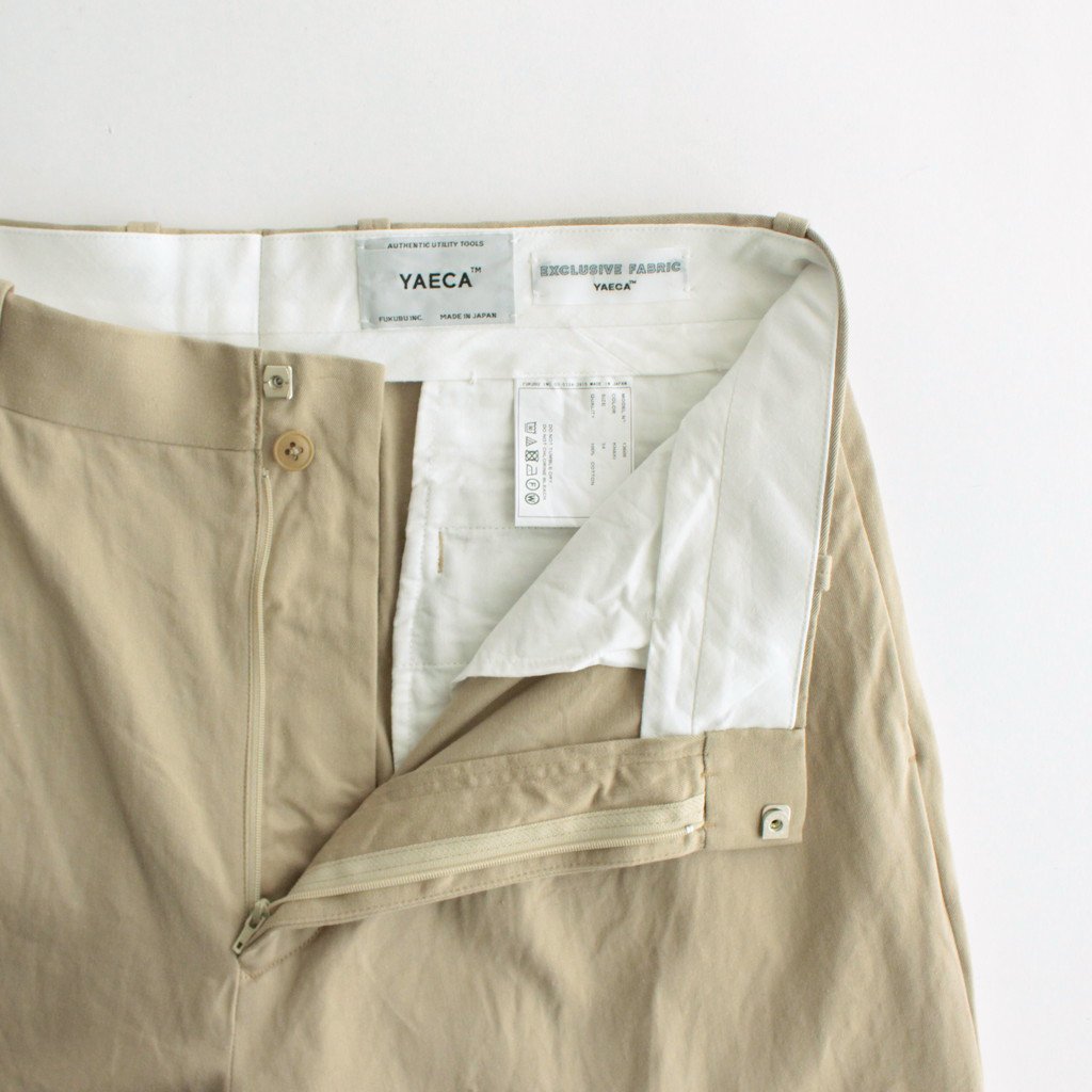 yaeca】CHINO CLOTH PANTS TUCK STRAIGHT - カジュアルパンツ