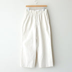 CHINO CLOTH PANTS TUCK STRAIGHT #LIGHT BEIGE [63607]