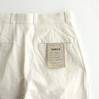 CHINO CLOTH PANTS TUCK STRAIGHT #LIGHT BEIGE [63607]