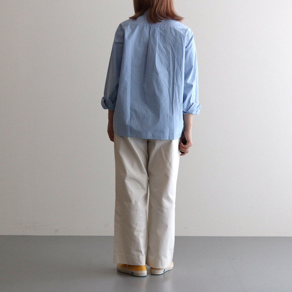 CHINO CLOTH PANTS TUCK STRAIGHT #LIGHT BEIGE [63607]