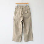 CHINO CLOTH PANTS TUCK STRAIGHT #KHAKI [63607]