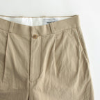 CHINO CLOTH PANTS TUCK STRAIGHT #KHAKI [63607]
