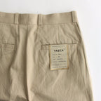 CHINO CLOTH PANTS TUCK STRAIGHT #KHAKI [63607]