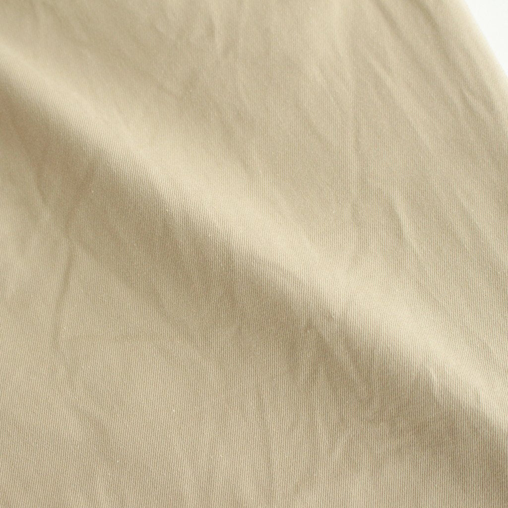CHINO CLOTH PANTS TUCK STRAIGHT #KHAKI [63607]