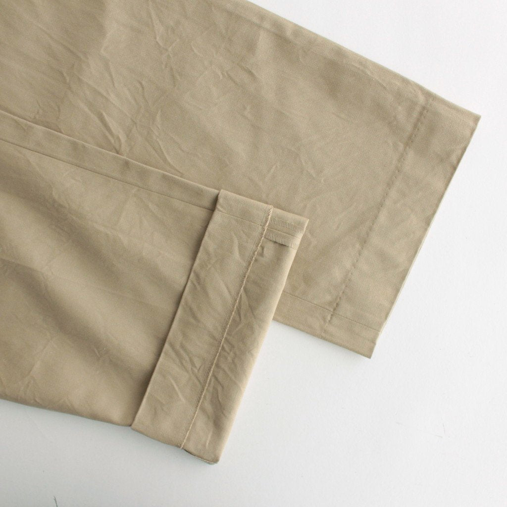 CHINO CLOTH PANTS TUCK STRAIGHT #KHAKI [63607]