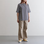 CHINO CLOTH PANTS TUCK STRAIGHT #KHAKI [63607]
