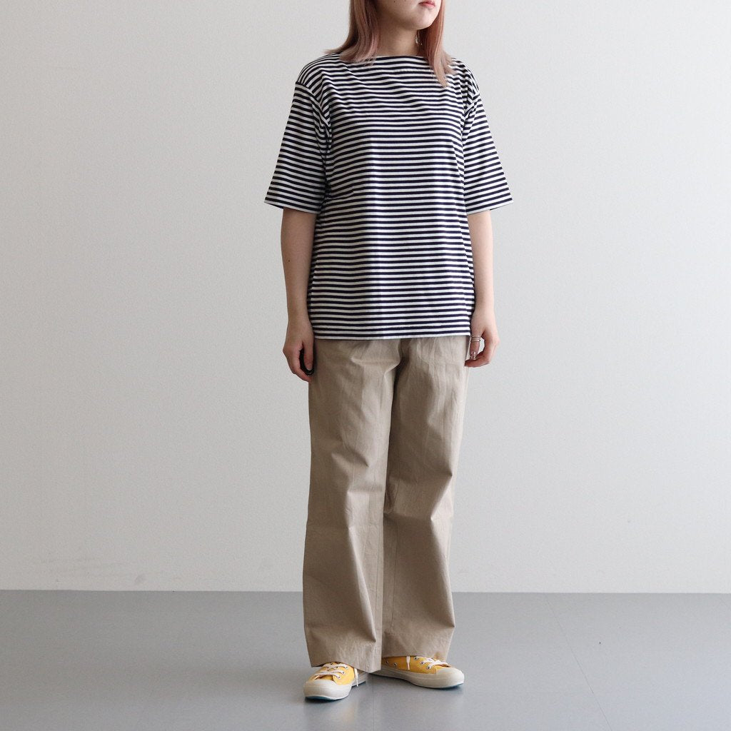 CHINO CLOTH PANTS TUCK STRAIGHT #KHAKI [63607]