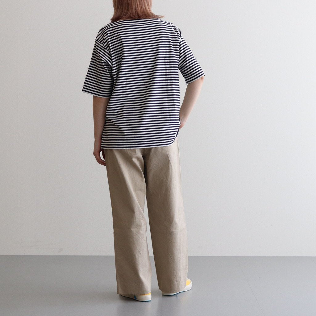 CHINO CLOTH PANTS TUCK STRAIGHT #KHAKI [63607]