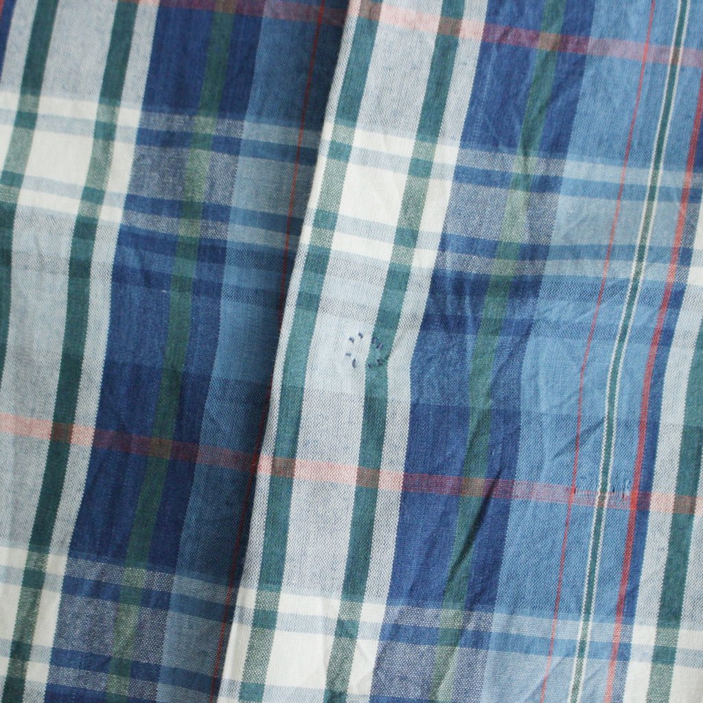 COMFORT SHIRT RELAX LONG S/S #kusaki blue check [13139]