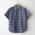 COMFORT SHIRT RELAX LONG S/S #navy check [13139]