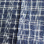 COMFORT SHIRT RELAX LONG S/S #navy check [13139]
