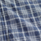 COMFORT SHIRT RELAX LONG S/S #navy check [13139]