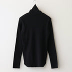 COTTON RIB TURTLENECK #BLACK [L2401-CS007]