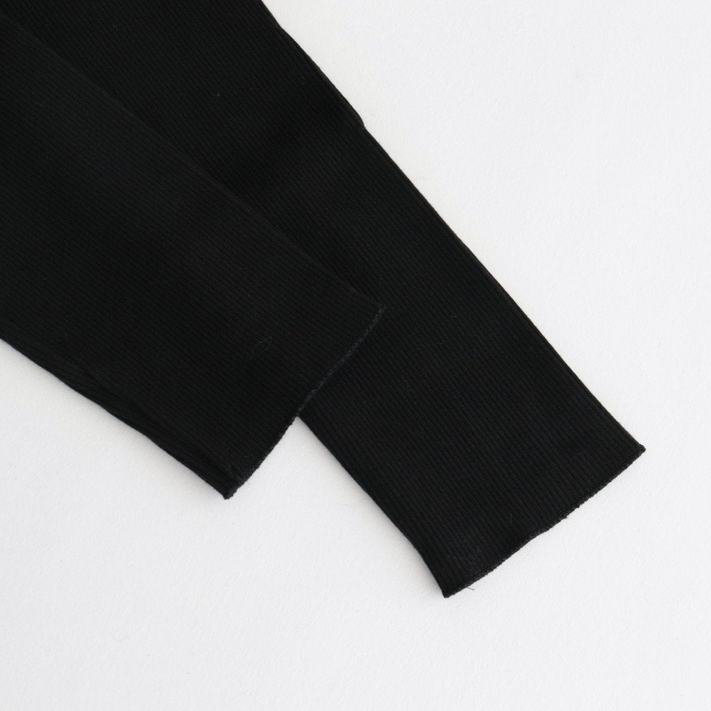 COTTON RIB TURTLENECK #BLACK [L2401-CS007]