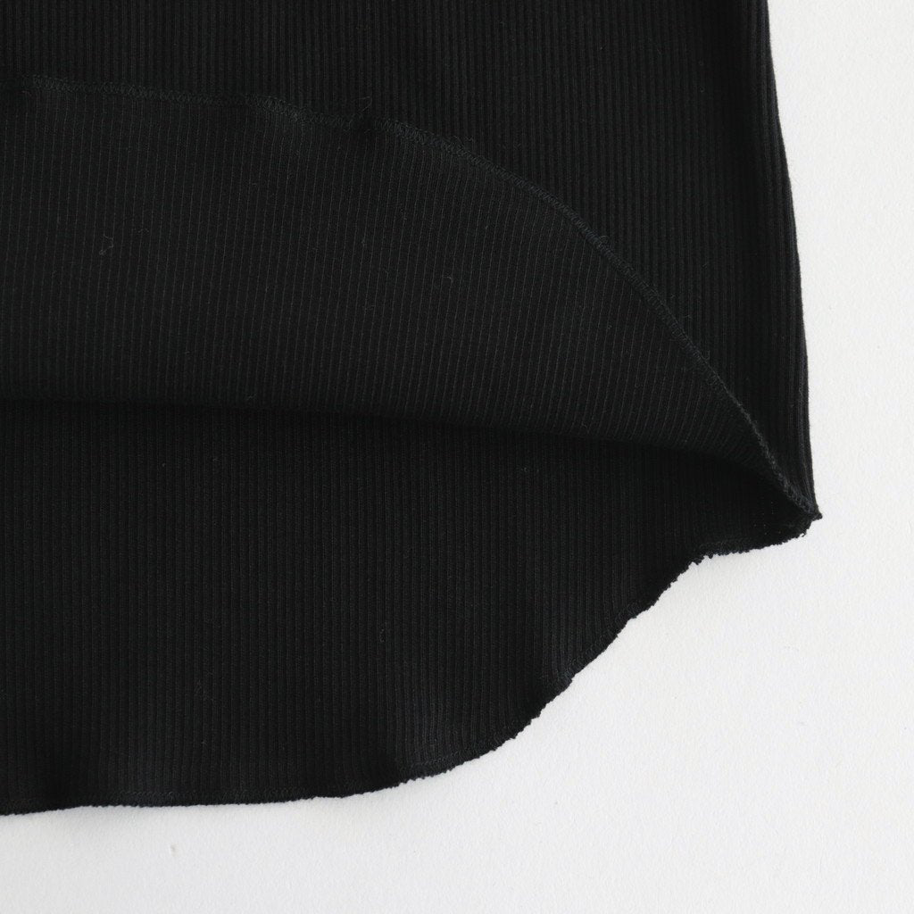 COTTON RIB TURTLENECK #BLACK [L2401-CS007]