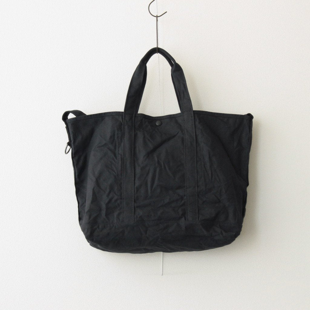 綿キャンバス製品洗い トートバッグ #BLACK [HL-K203-051] – ciacura