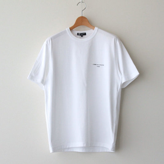 綿天竺 製品プリント S/S Tシャツ #WHITE [HL-T009-051]