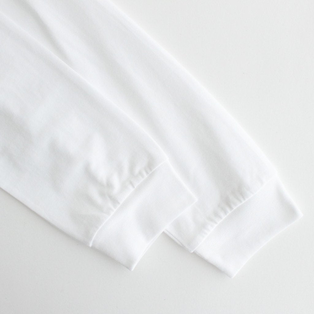 Cotton jersey product print L/ST shirt #WHITE [HL-T010-051]