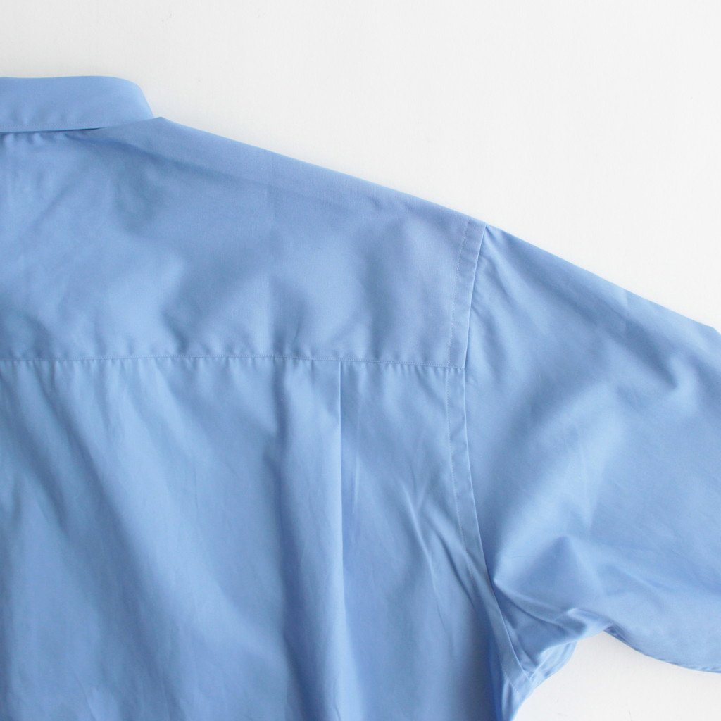 Cotton broadcloth L/S shirt #SAX [HL-B010-051]