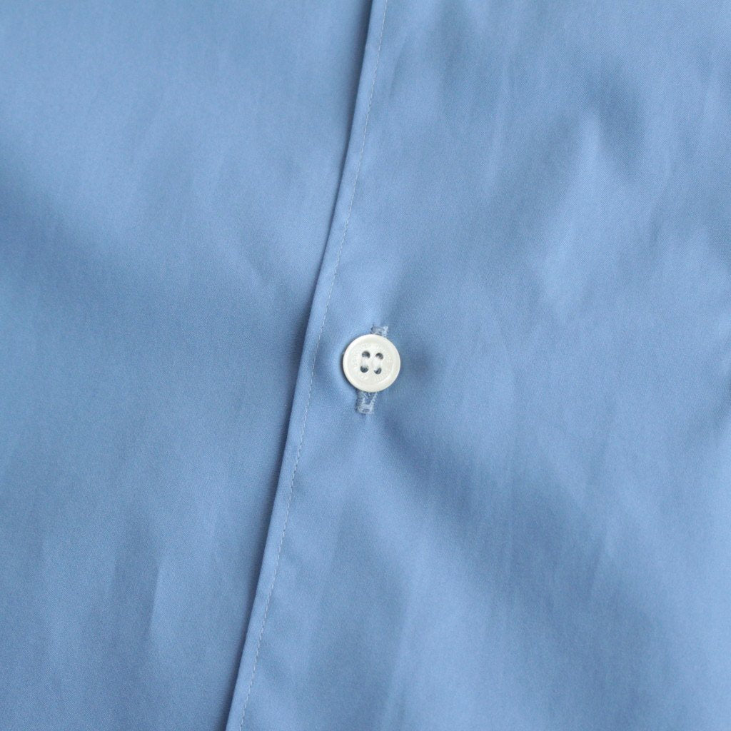 Cotton broadcloth L/S shirt #SAX [HL-B010-051]
