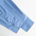 Cotton broadcloth L/S shirt #SAX [HL-B010-051]