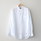 Cotton broadcloth L/S shirt #WHITE [HL-B010-051]