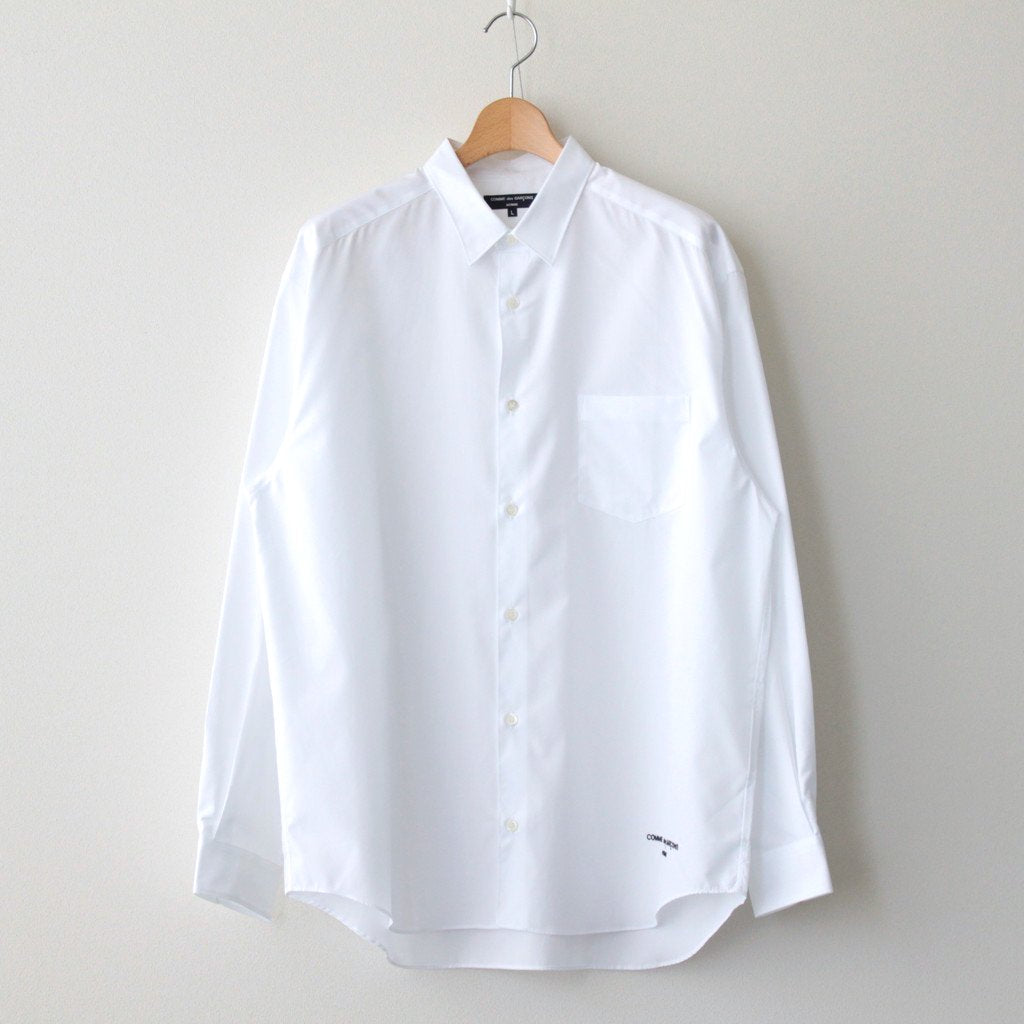 綿ブロード L/S シャツ #WHITE [HL-B010-051]
