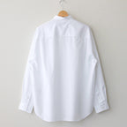 Cotton broadcloth L/S shirt #WHITE [HL-B010-051]