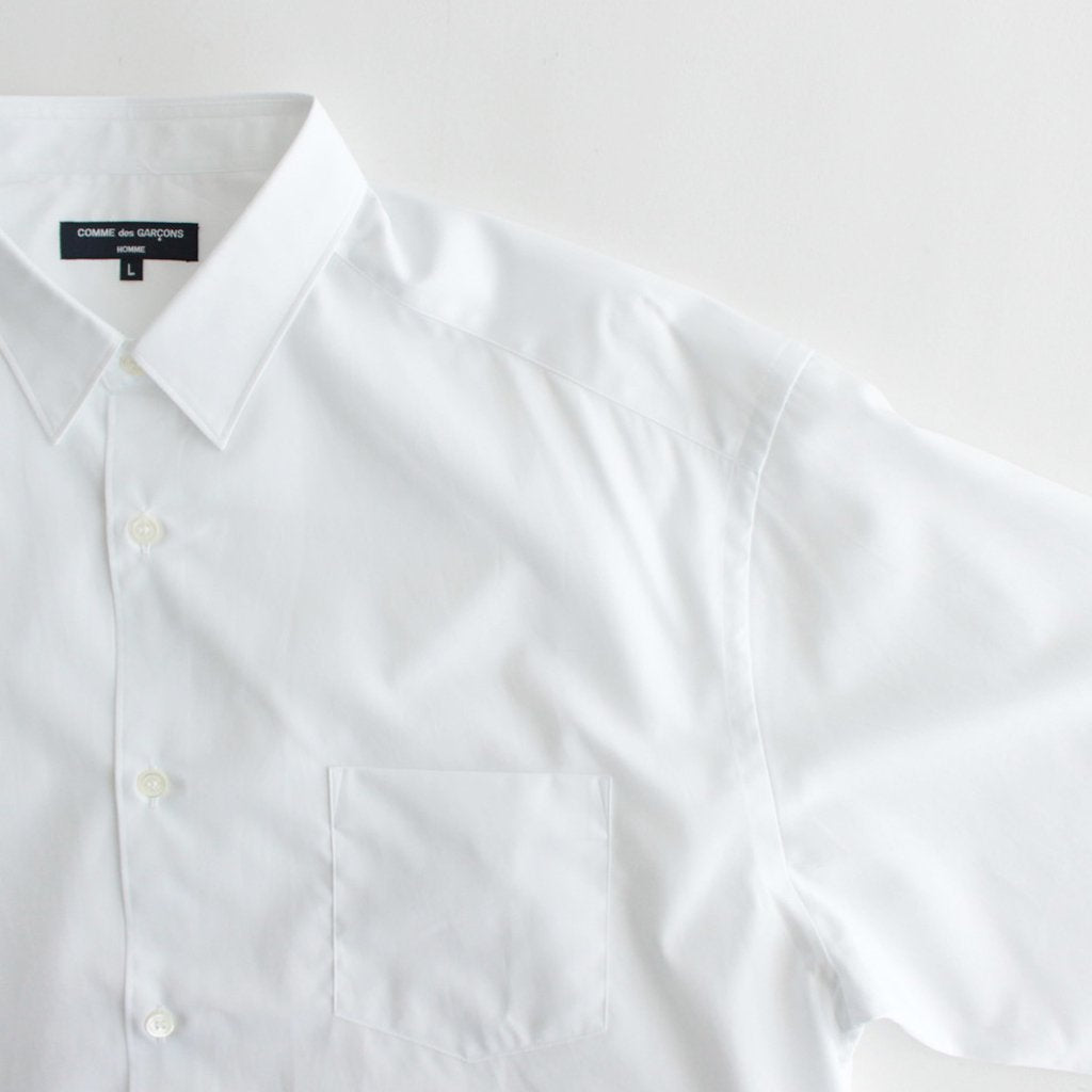 Cotton broadcloth L/S shirt #WHITE [HL-B010-051]