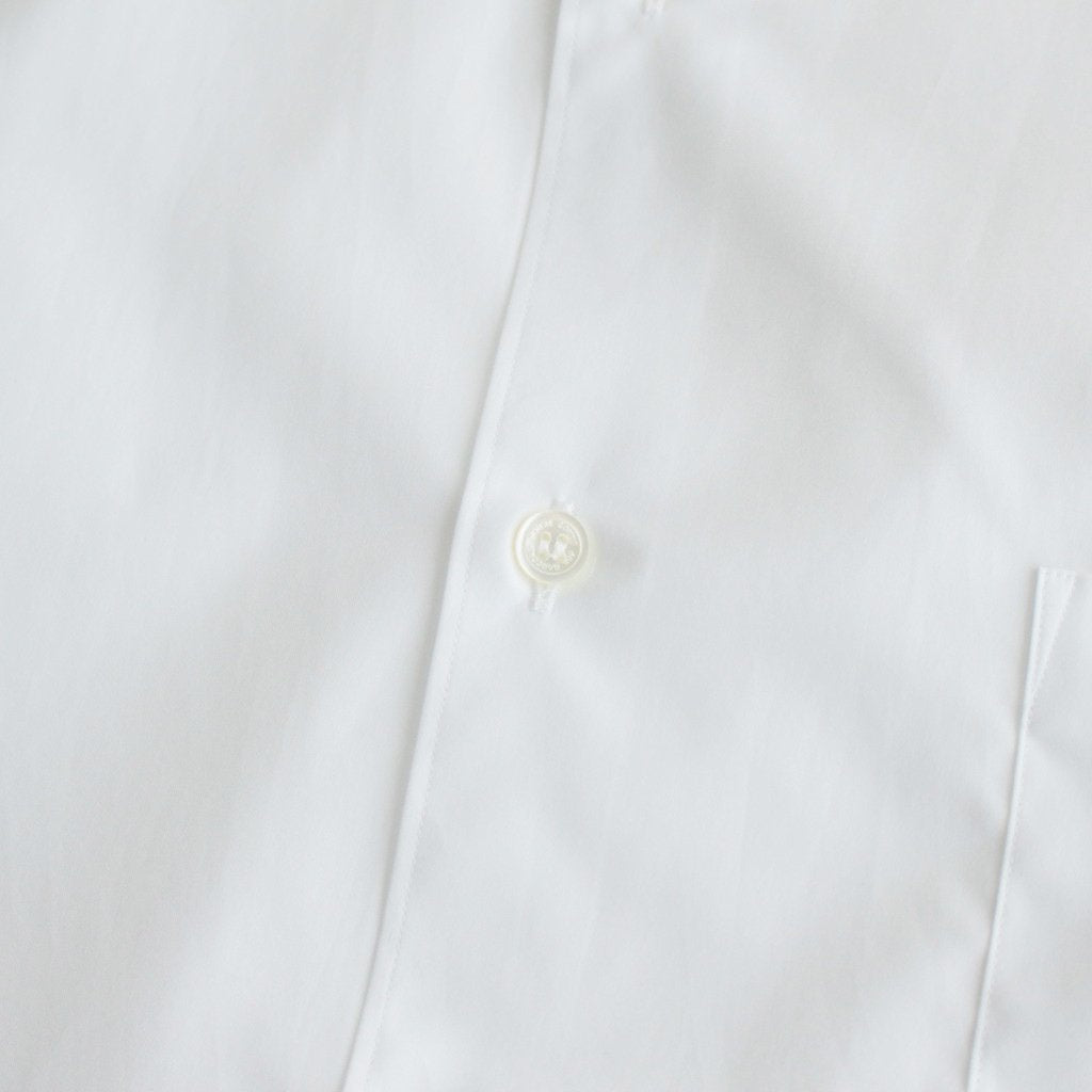 Cotton broadcloth L/S shirt #WHITE [HL-B010-051]