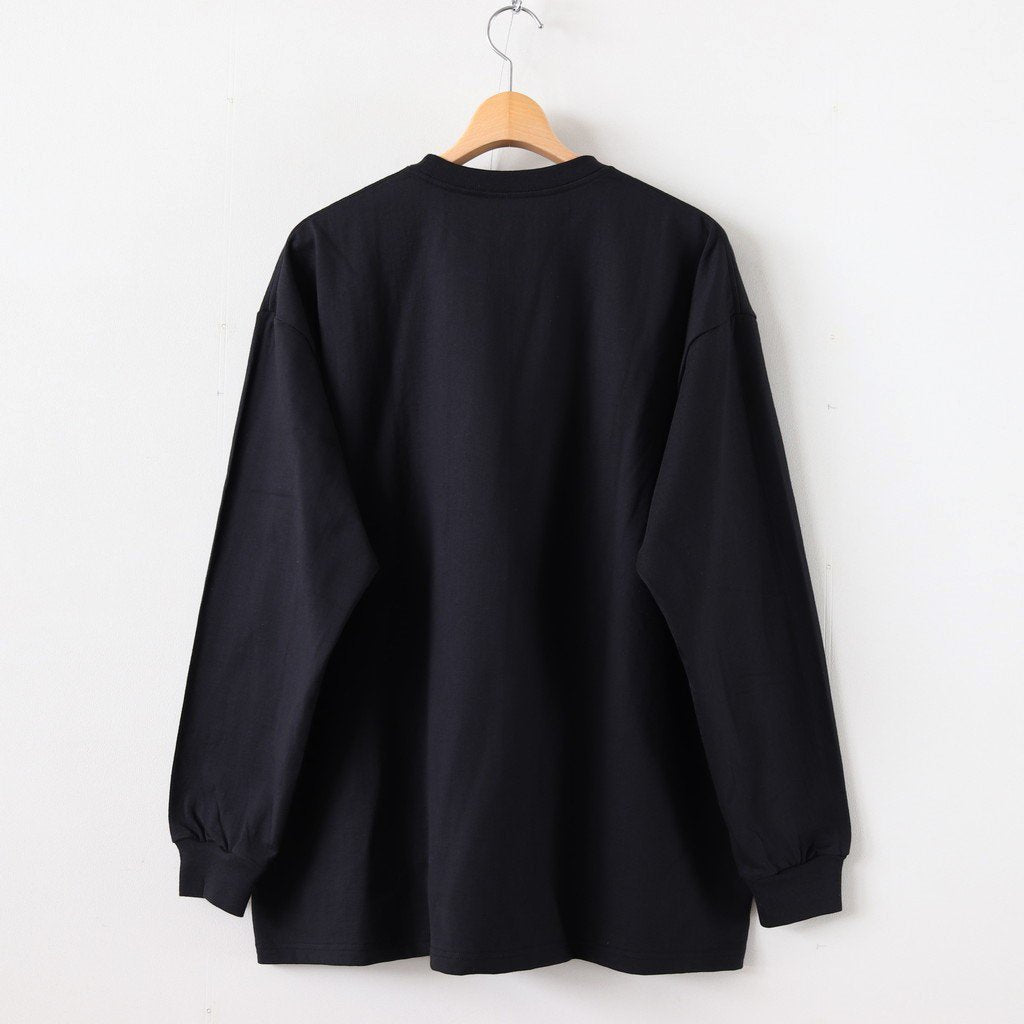 L/S Oversized Tee #BLACK [GU241-70105B]