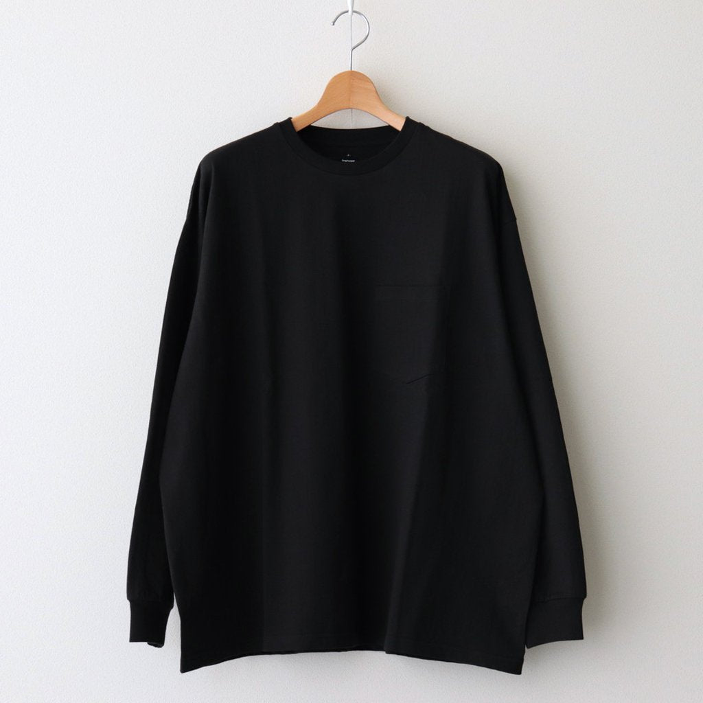 L/S Oversized Pocket Tee #BLACK [GU233-70107B]