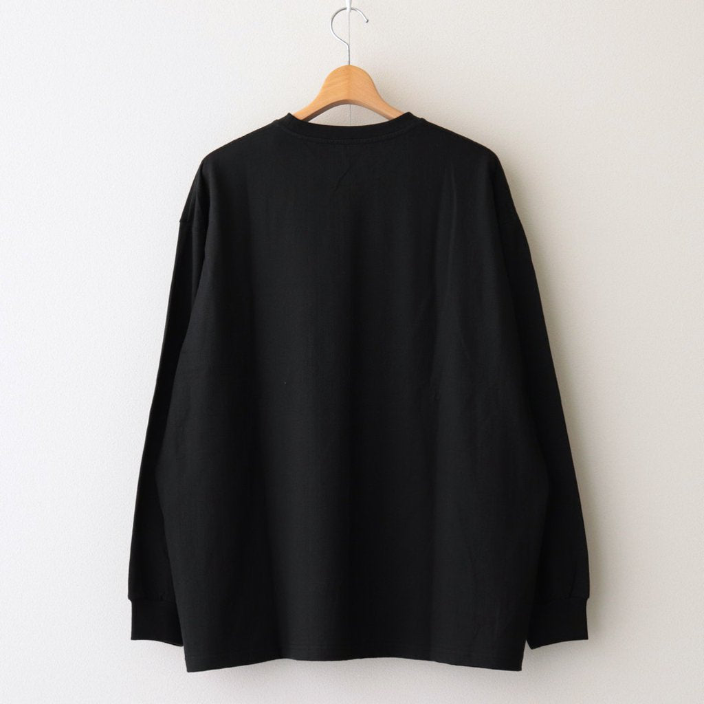 L/S Oversized Pocket Tee #BLACK [GU233-70107B]