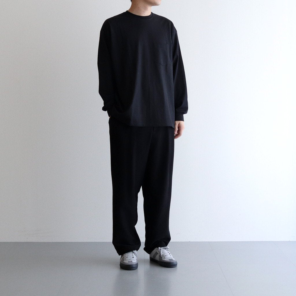 L/S Oversized Pocket Tee #BLACK [GU233-70107B]