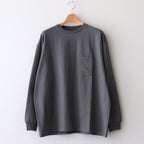 L/S Oversized Pocket Tee #GRAY [GU233-70107B]