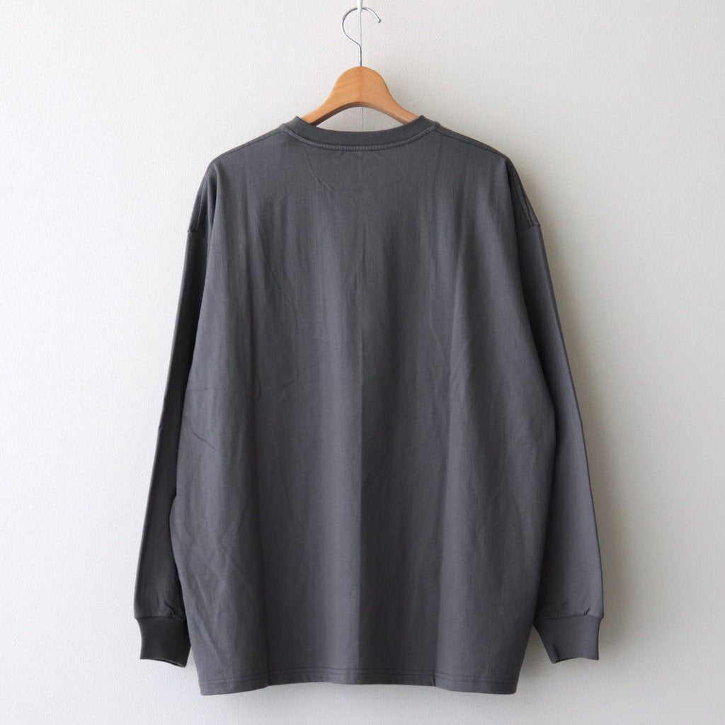 L/S Oversized Pocket Tee #GRAY [GU233-70107B]