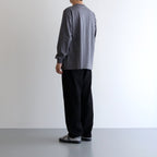 L/S Oversized Pocket Tee #GRAY [GU233-70107B]