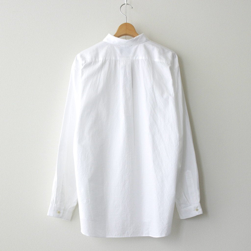 BUTTON SHIRT WIDE #white [13148]