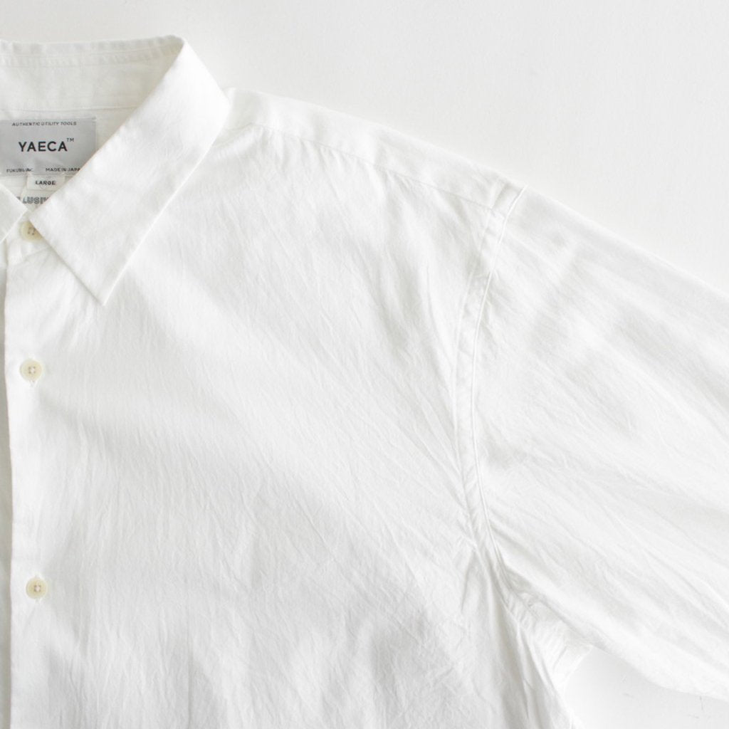 BUTTON SHIRT WIDE #white [13148]