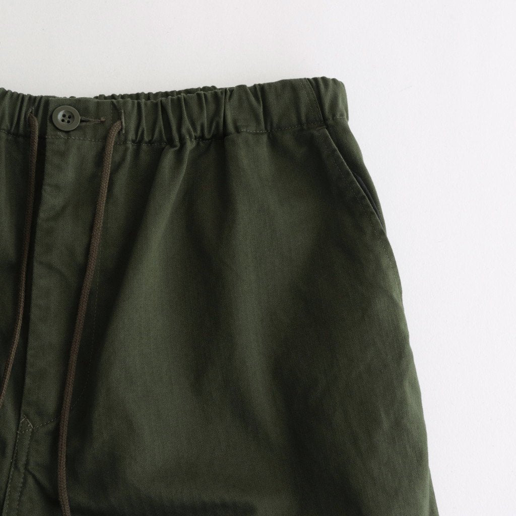 Suvin Herrigbone Parachute Pants #KHAKI [GM232-40073B]