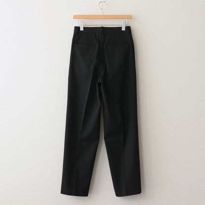 LIGHT WOOL MAX GABARDINE SLACKS #TOP BLACK [A23AP05MG]