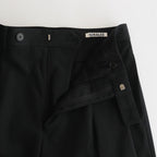 LIGHT WOOL MAX GABARDINE SLACKS #TOP BLACK [A23AP05MG]