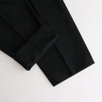 LIGHT WOOL MAX GABARDINE SLACKS #TOP BLACK [A23AP05MG]