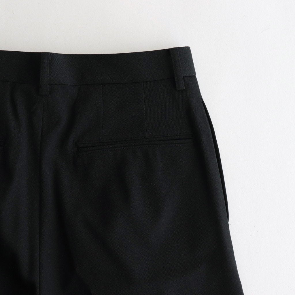 LIGHT WOOL MAX GABARDINE SLACKS #TOP BLACK [A23AP05MG]