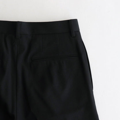 LIGHT WOOL MAX GABARDINE SLACKS #TOP BLACK [A23AP05MG]